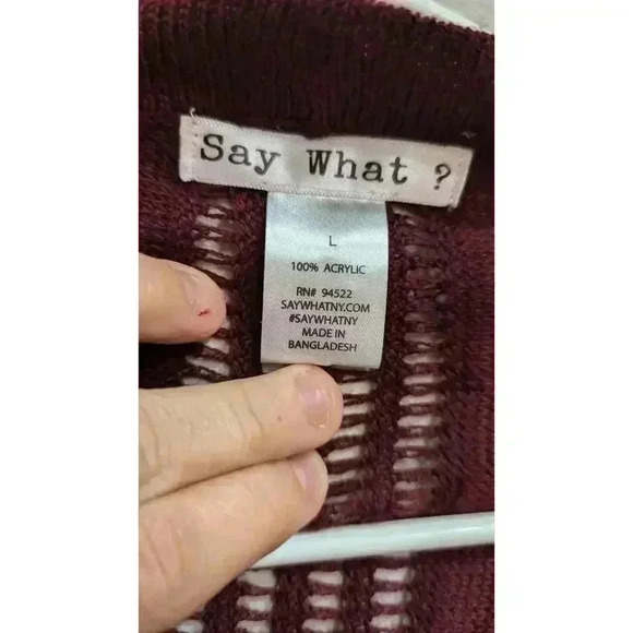 Women's Southwest style cardigan by Say What? Size L - Picture 3 of 6